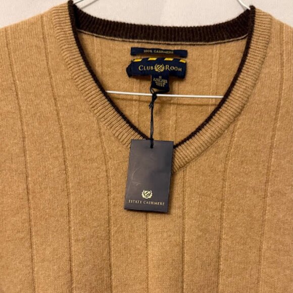 Club Room 100% Cashmere V-Neck Sweater - Picture 3 of 12